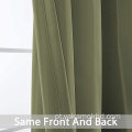 Sage Blackout Curtains 84 polegadas de comprimento